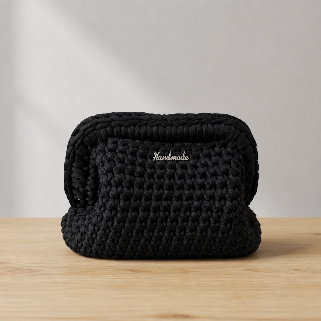Nuvolina Clutch Nera - 18 cm