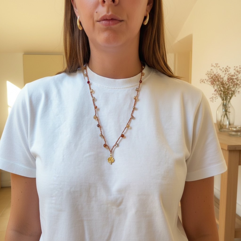 Collana Scintilla con Quadrifoglio