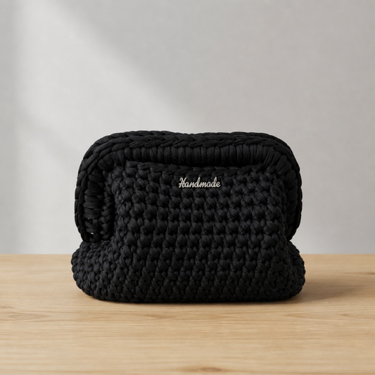 Nuvolina Clutch Nera - 18 cm