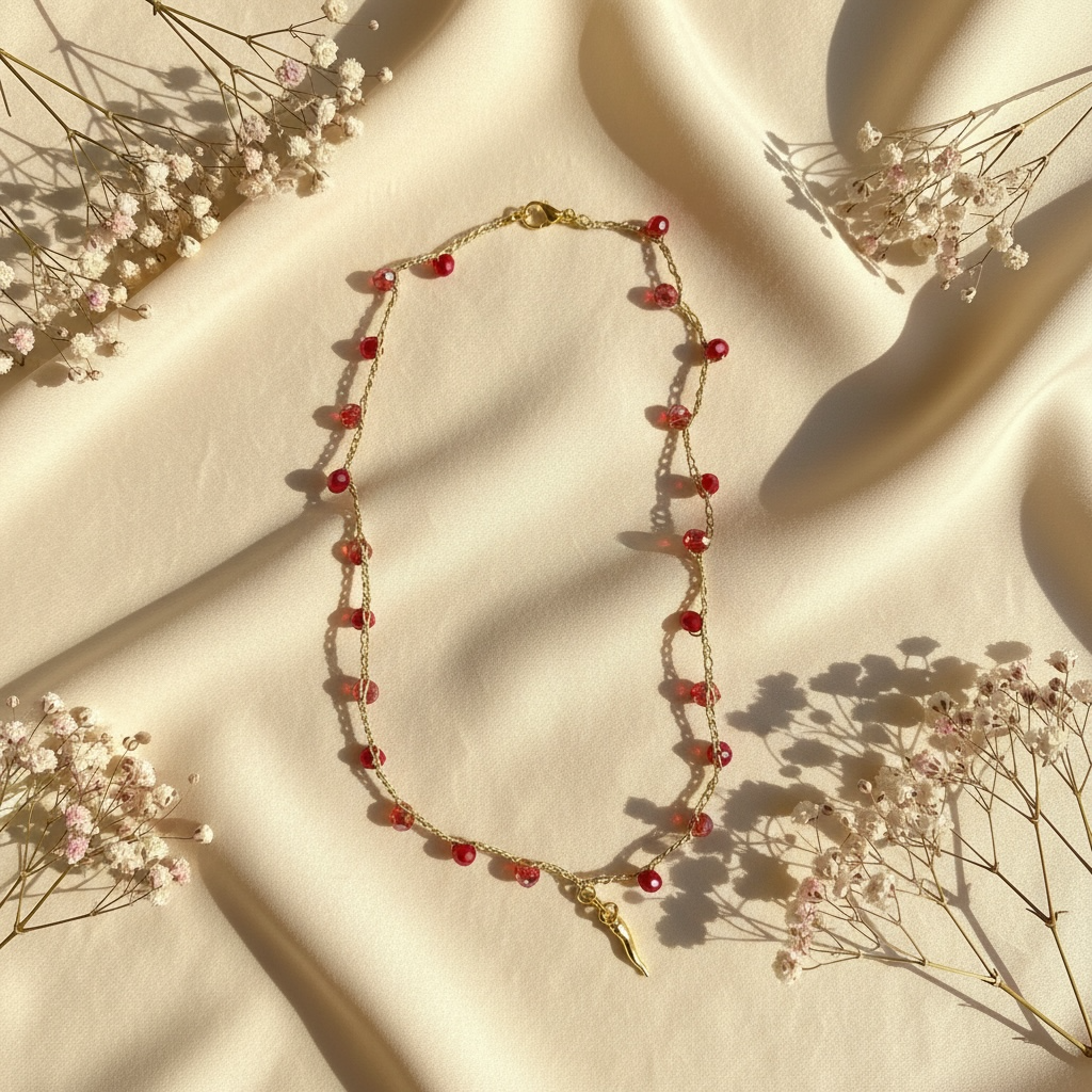 Collana Scintilla con Corno napoletano