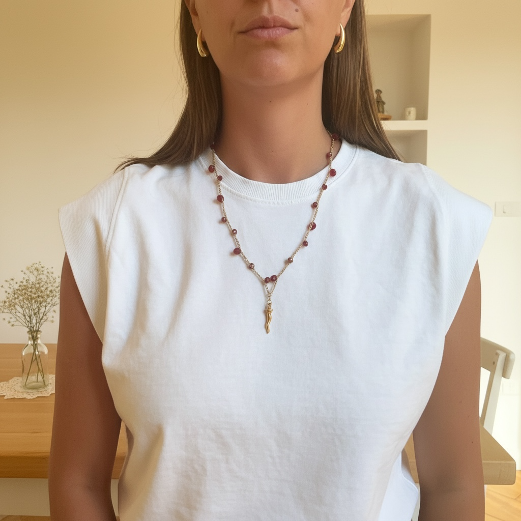Collana Scintilla con Corno