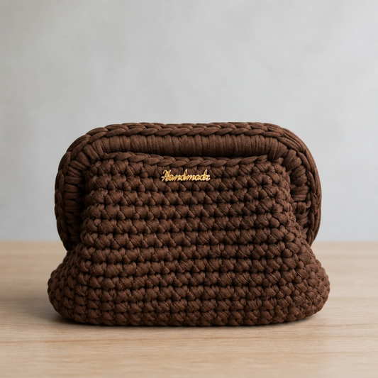 Nuvolina Clutch Marrone - 18 cm