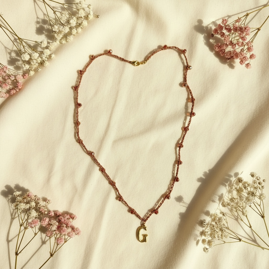 Collana Scintilla con INIZIALE (PREORDINE REALIZZAZIONE IN 10-12 GIORNI LAVORATIVI)